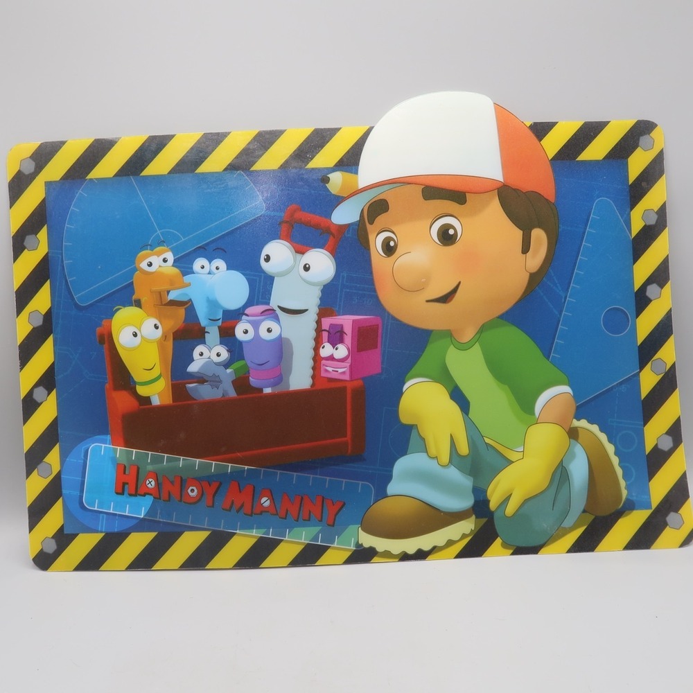 Disney Handy Manny Kitchen Placemat Plastic Mat‎ Meal Time Magic